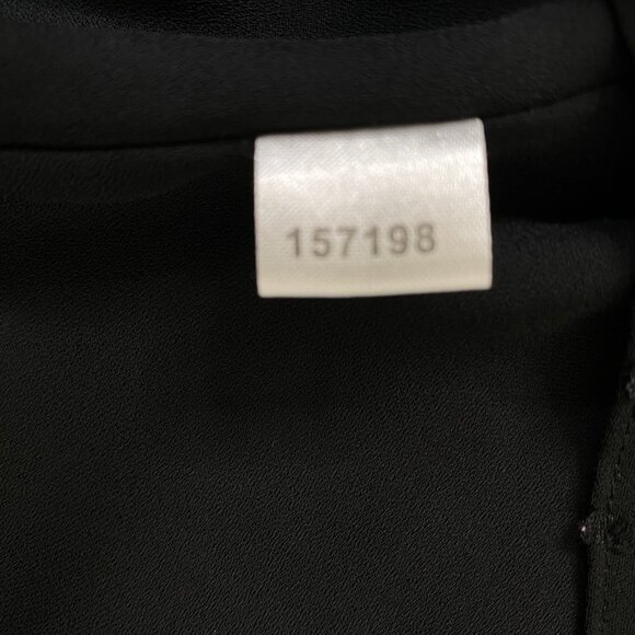 Ann Taylor LOFT Flutter Sleeve V Neck Blouse Womens size 4 Black - Picture 10 of 10